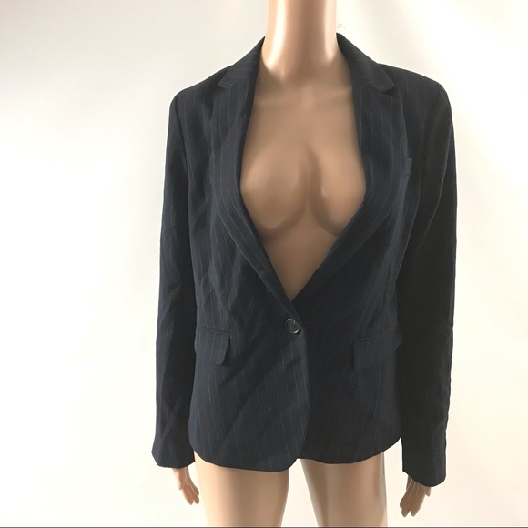 Ann Taylor Jackets & Blazers - Ann Taylor Women’s Size 4 Blazer Jacket Blue Navy Striped